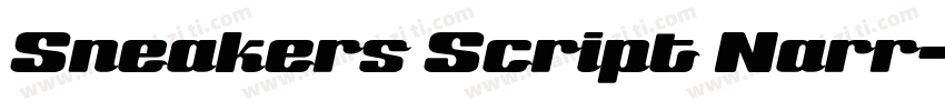 Sneakers Script Narr字体转换